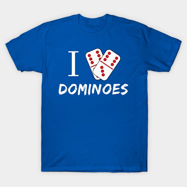 I Love Dominoes Boricua T-Shirt by Mikey Tees Please